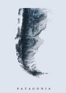 Mapa Patagonia 3d